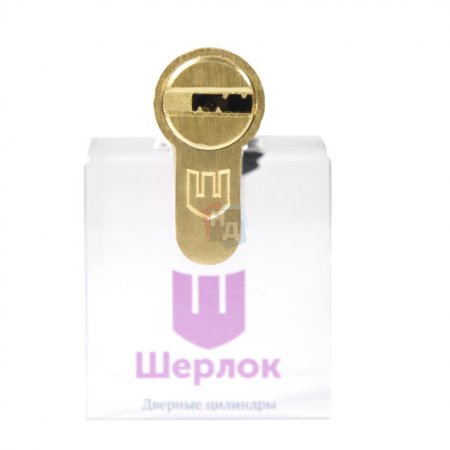 Цилиндр Шерлок НК 100 (50x50T) золото ключ-тумблер