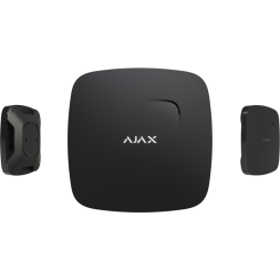 Беспроводной датчик дыма и температуры Ajax FireProtect с сиреной (черный)