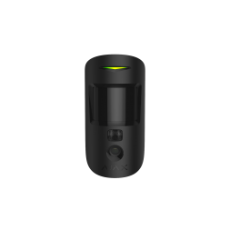 Беспроводной датчик движения Ajax MotionCam (PhOD) с фотоверификацией тревог черный