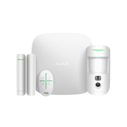 Стартовый комплект Ajax StarterKit Cam Plus (Hub 2 Plus + MotionCam + DoorProtect + SpaceControl) белый