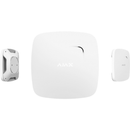 Беспроводной датчик дыма и температуры Ajax FireProtect Plus с сиреной и сенсором угарного газа (белый)