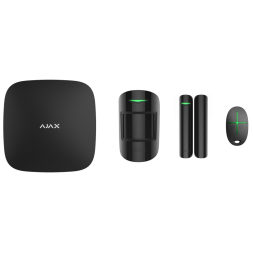Стартовый комплект Ajax StarterKit Plus (Hub Plus + MotionProtect + DoorProtect + SpaceControl) черный