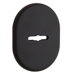 Декоративная накладка под сувальдный ключ Disec KT037 MATRIX OVAL черный крашенный (без шторки)