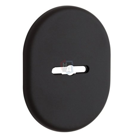 Декоративная накладка под сувальдный ключ Disec KT037 MATRIX OVAL черный крашенный (без шторки)