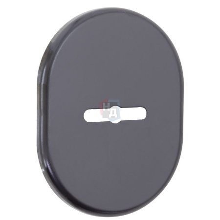 Декоративная накладка под сувальдный ключ Disec KT090 MATRIX OVAL черный (со скрытой шторкой)