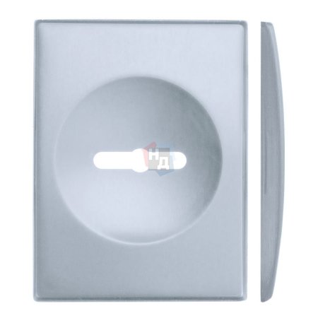 Декоративная накладка под сувальдный ключ Disec KT3766 MATRIX SQUARE хром матовый (без шторки)