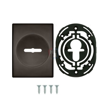 Декоративная накладка под сувальдный ключ Disec KT3766 MATRIX SQUARE черный (без шторки)
