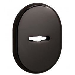 Декоративная накладка под сувальдный ключ Disec KT037 MATRIX OVAL черный (без шторки)