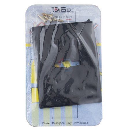 Декоративная накладка под сувальдный ключ Disec KT3766 MATRIX SQUARE черный крашенный (без шторки)