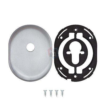 Декоративная накладка под шток Disec KT3560 OVAL нержавеющая сталь