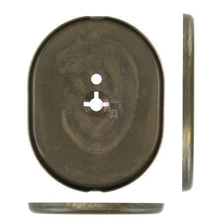 Декоративная накладка под ключ OMEGA Disec KT2112 OVAL бронза сатин (без шторки)