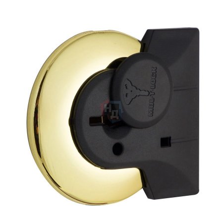 Декоративная накладка под сувальдный ключ Mul-T-Lock A732 MATRIX ROUND латунь pvd (со шторкой)