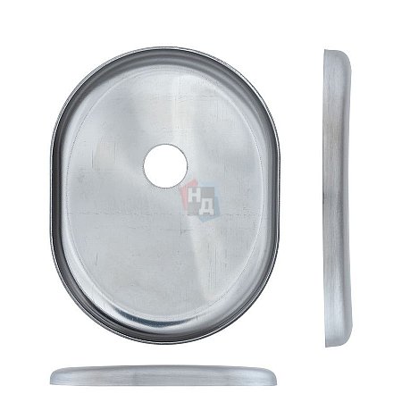 Декоративная накладка под шток Disec KT3560 OVAL нержавеющая сталь