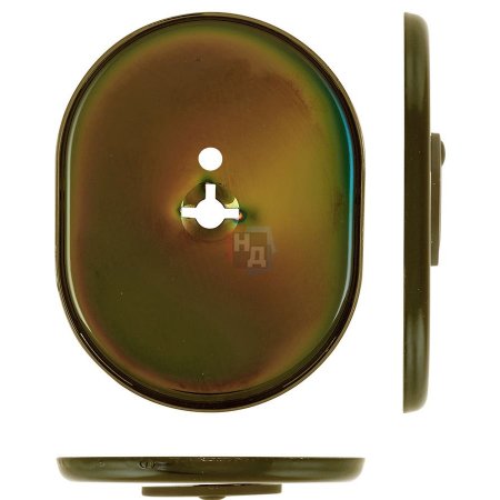 Декоративная накладка под ключ OMEGA Disec KT2140 OVAL бронза pvd (со шторкой)