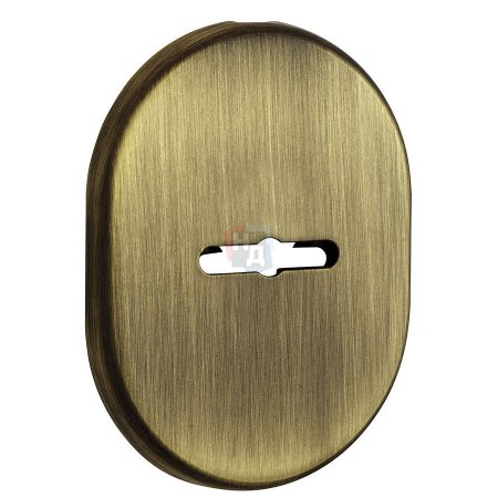 Декоративная накладка под сувальдный ключ Disec KT037 MATRIX OVAL бронза сатин (без шторки)