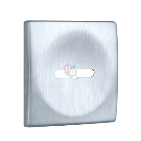Декоративная накладка под сувальдный ключ Disec KT3826 MATRIX SQUARE хром матовый (без шторки)