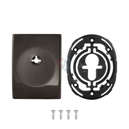 Декоративная накладка под ключ OMEGA Disec KT3614 SQUARE черный (без шторки)