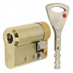 Цилиндр Abloy Protec 2 HARD 67,5 (57x10,5) CY331 ключ-половинка KILA латунь