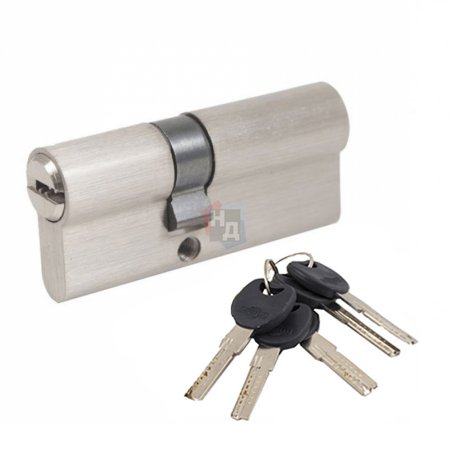 Цилиндр Imperial ЛАТУНЬ 100 (50x50) ключ-ключ никель сатин