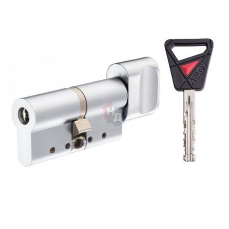 Цилиндр Abloy Novel 74 (32,5x41,5) CY321 ключ-тумблер HCR хром матовый