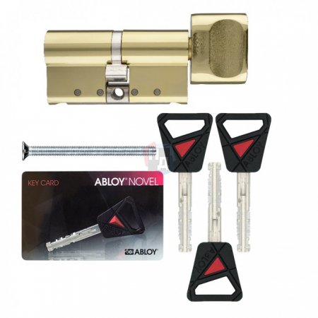 Цилиндр Abloy Novel 64 (32,5x31,5) CY321 ключ-тумблер KILA латунь