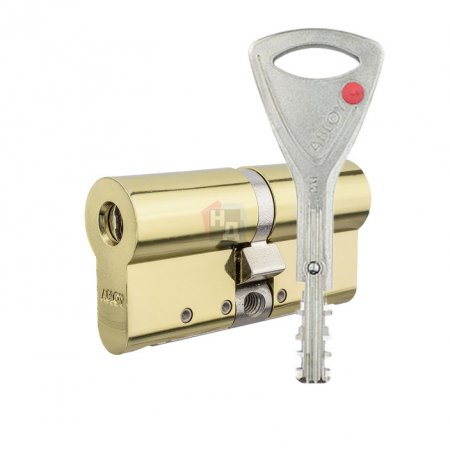 Цилиндр Abloy Protec 2 107 (66x41) CY322 ключ-ключ KILA латунь полированная