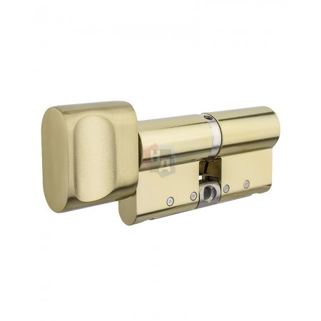 Цилиндр Abloy Protec 2 117 (61x56T) CY323 ключ-тумблер KILA латунь полированная