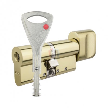 Цилиндр Abloy Protec 2 117 (61x56T) CY323 ключ-тумблер KILA латунь полированная