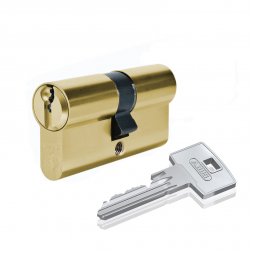 Цилиндр Abus S60P 90 (35x55) ключ-ключ золото