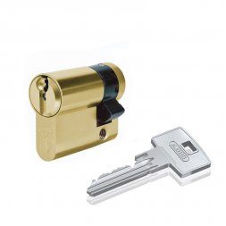 Цилиндр Abus S60P 55 (45x10) ключ-половинка золото