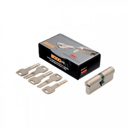 Цилиндр AGB Scudo 5000 90 (30x60) ключ-ключ никель матовый