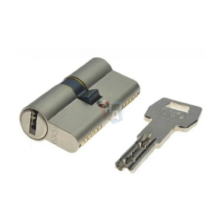 Цилиндр AGB Scudo 5000 90 (30x60) ключ-ключ никель матовый