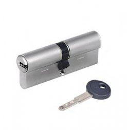 Цилиндр AGB Scudo DCK 90 (45x45) ключ-ключ никель матовый