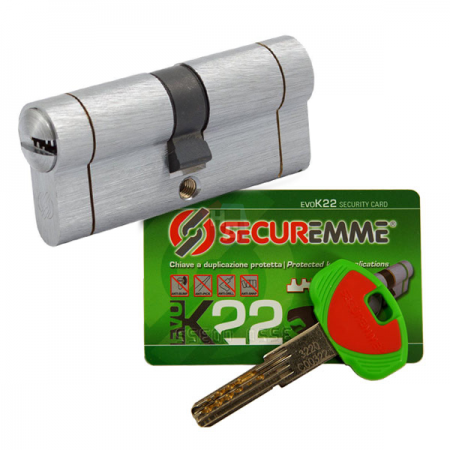 Цилиндр Securemme K22 90 (55x35T) ключ-тумблер хром