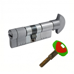 Цилиндр Securemme K22 90 (50x40T) ключ-тумблер хром
