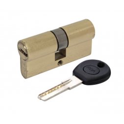 Цилиндр RDA 80 (40x40) ключ-ключ латунь античная (лазерный ключ)