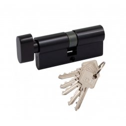 Цилиндр RDA 60 (30x30T) ключ-тумблер черный (английский ключ)