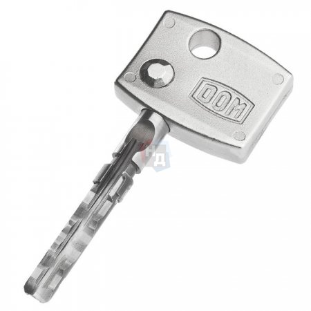 Цилиндр Dom Diamant 104 (37x67T) ключ-тумблер никель