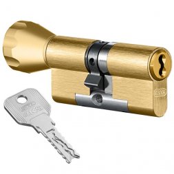 Цилиндр Evva 4KS 122 (76x46T) ключ-тумблер латунь