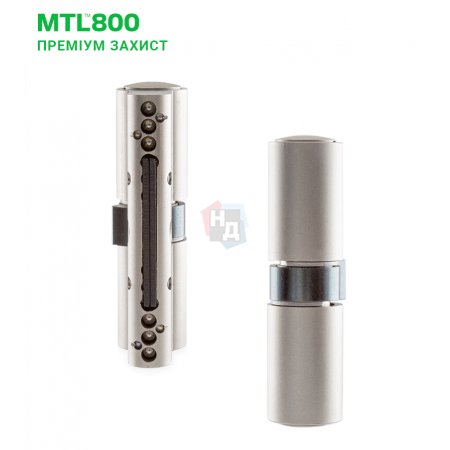 Цилиндр MUL-T-LOCK MTL800/MT5+ 76 (33x43) ключ-ключ NST никель сатин