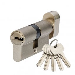 Цилиндр MVM P6P 90 (50x40T) ключ-тумблер никель матовый
