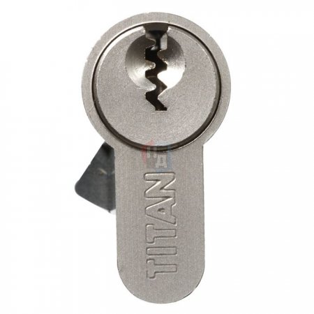 Цилиндр Titan K1 ML 75 (45x30T) ключ-тумблер никель