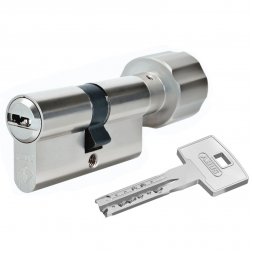 Цилиндр Abus M12R 90 (45x45T) ключ-тумблер никель