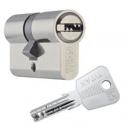 Цилиндр Titan K5 75 (30x45) ключ-ключ никель