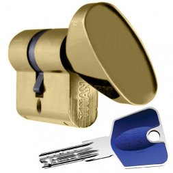 Цилиндр Titan K55 95 (45x50T) ключ-тумблер латунь
