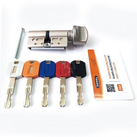 Цилиндр Tokoz PRO 300 75 (35x40T) ключ-тумблер никель