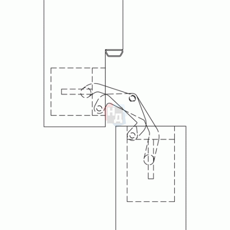 Петля дверная скрытая Anselmi 516 (AN 142 3D) белый матовый 049