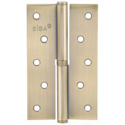 Петля дверная врезная SIBA 1BB 125*75*2.5 AB бронза античная левая