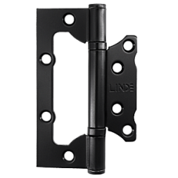 Петля дверная накладная Linde HB-100S BLACK 100*63*2 черный