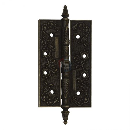 Петля дверная врезная RDA Antique Collection 125*75 бронза античная (левая)